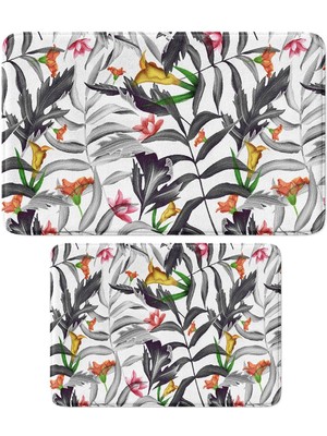 Monnhein 2'li Takım Banyo Paspası, Kaymaz Taban, Makinede Yıkanabilir, Banyo Halısı