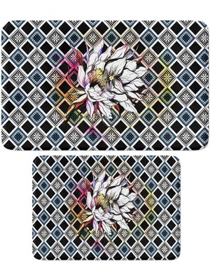 Monnhein 2'li Takım Banyo Paspası, Kaymaz Taban, Makinede Yıkanabilir, Banyo Halısı