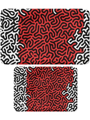 Monnhein 2'li Takım Banyo Paspası, Kaymaz Taban, Makinede Yıkanabilir, Banyo Halısı