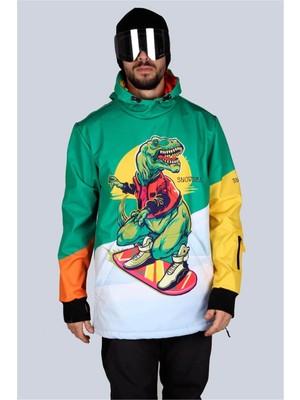 Snowsea SS25606 Çılgın Dinozor Unisex Snowboard ve Kayak Montu