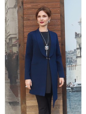 Önder Özsoy Asimetrik Ceket-Lacivert