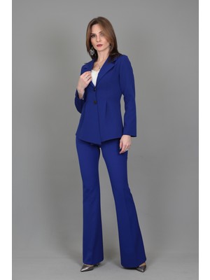 Önder Özsoy Yonca Ceket & Ispanyol  Paça Pantolon Takım-Saks