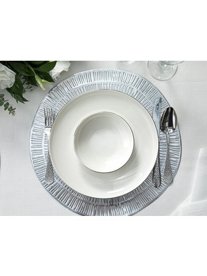 English Home Torino Porselen Kase Silver