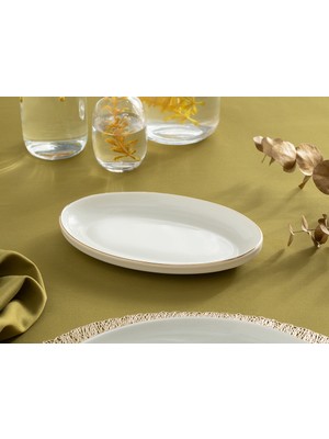English Home Torino Porselen Kayık Tabak 20 cm Gold