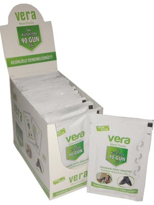 Vera 12 Gr Ayakkabı Koku Önleyici Toz 24'Lü Stand Doğal İçerik ile Uzun Süreli Etki