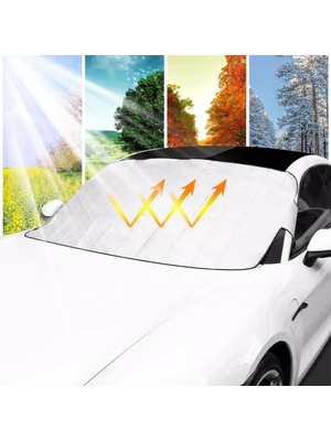 Byens Araba Ön Cam Güneşlik Kar Buz Önleyici Oto Branda Araç Oto Güneşlik Güneş Koruyucu Araba Perdesi