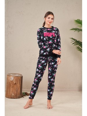 Pjs 23569 Kadın Desenli Pijama Takım