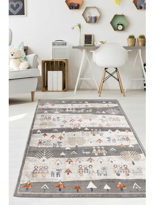 Konfor Halı Konfor Motto Kids 4583 Modern Dokuma Çocuk Halısı 80 x 150 cm