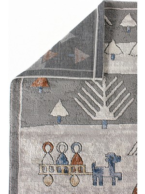 Konfor Halı Konfor Motto Kids 4583 Modern Dokuma Çocuk Halısı 80 x 150 cm