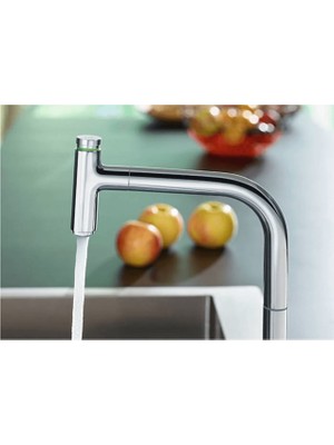 Hansgrohe Metris Select M71 2-Delikli Tek Kollu Eviye Bataryası 200 Krom