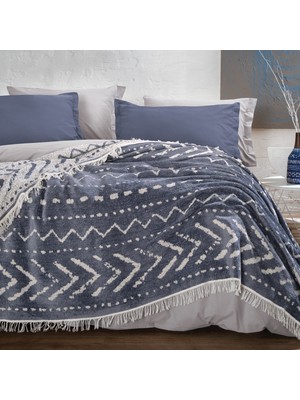 Yataş Bedding Cora Tek Kişilik Yatak Örtüsü - Indigo