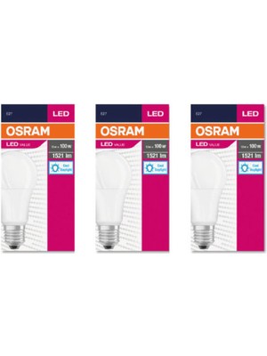 Osram Led Value 13W Beyaz Işık E-27 1521lm Ampul 3 lü Paket