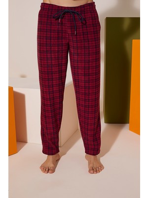 Kly Rahat Kalip Ekose Polar Yün Pijama Eşofman