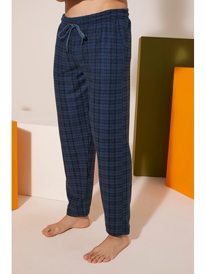 Kly Rahat Kalip Ekose Polar Yün Pijama Eşofman