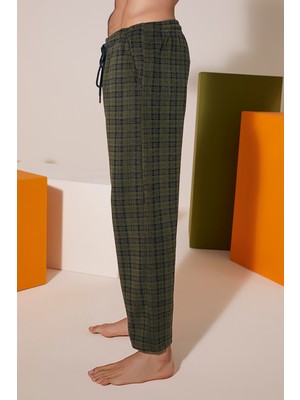 Kly Rahat Kalip Ekose Polar Yün Pijama Eşofman