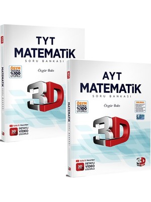 3D Yayınları TYT - AYT 2023 Matematik Soru Bankası