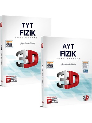 3D Yayınları TYT - AYT 2023 Fizik Soru Bankası Seti