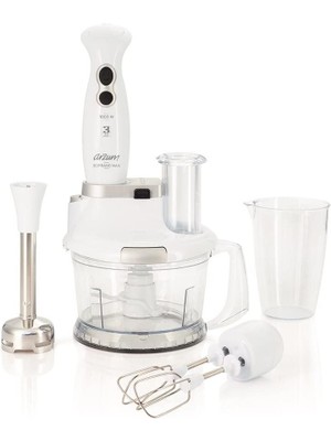 Arzum AR1004 Blender Seti, 800ML ve 1.5l Hazne, 1000W, Beyaz