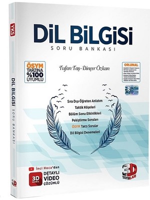 3D Yayınları 2023 Dil Bilgisi Soru Bankası