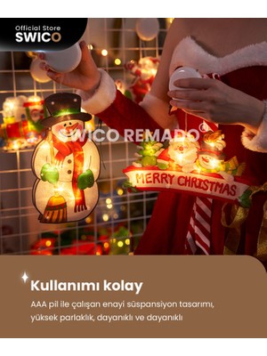 Swico Remado Vantuz Kancalı Noel Pencere Asma Işıkları (Yurt Dışından)