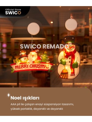 Swico Remado Vantuz Kancalı Noel Pencere Asma Işıkları (Yurt Dışından)