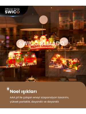 Swico Remado Vantuz Kancalı Noel Pencere Asma Işıkları (Yurt Dışından)