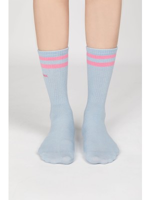 Paul Kenzie Motley Socks Unisex Nakışlı Uzun Tenis Çorap - Rainbow 3