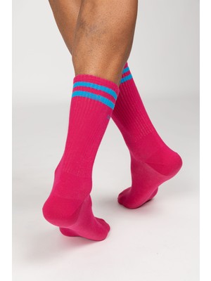 Paul Kenzie Motley Socks Unisex Nakışlı Uzun Tenis Çorap - Rainbow 5