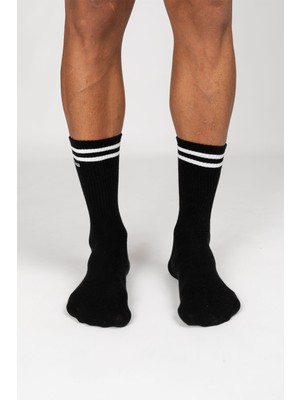 Paul Kenzie Motley Socks Unisex Nakışlı Uzun Tenis Çorap - Shadow