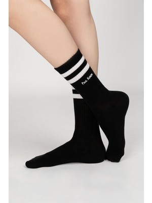 Paul Kenzie Motley Socks Unisex Nakışlı Uzun Tenis Çorap - Shadow