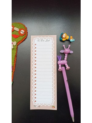 KarÇiBasım Çilek To Do List Dik Memopad Bloknot
