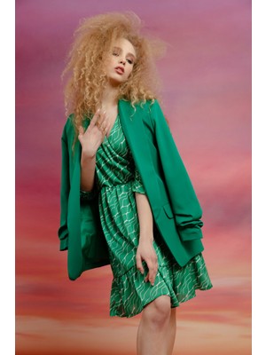 Lafaba Kadın Yeşil Blazer Ceket