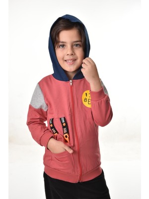 E Çocuk Make Your Best Baskılı Kapüşonlu Sweatshirt ECCK-SWT-MAKE-19000