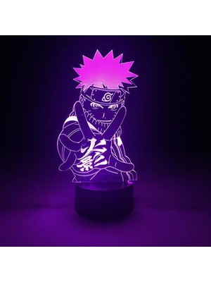 HaiTun Uzumaki Naruto 3D LED Gece Lambası Çocuk Yatak Odası Nightlight Lambası (Yurt Dışından)