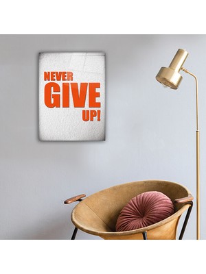 Decorita Cam Tablo | Never Give Up - 6