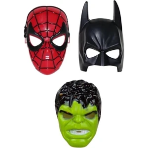 Spiderman Örümcek Adam Batman ve Hulk 3'lü Maske Set