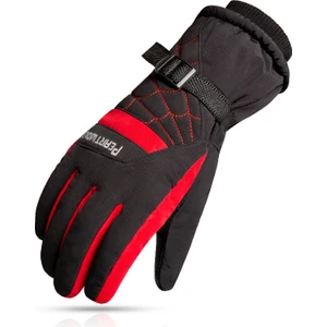 Kayak Eldivenleri Sıcak Motosiklet Akü Araba Eldivenleri Su Geçirmez Soğuk ve Kaymaz Kalınlaştırılmış Eldivenler (Yurt Dışından)