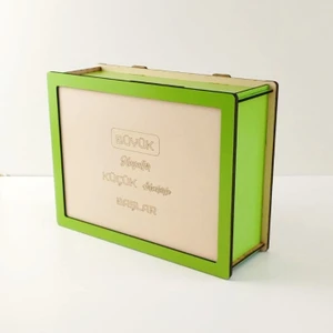 Ebdesing Parabox Hedef Kumbarası Yeşil Krem Rengi Büyük Kumbara