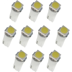 Strade Store 5X10 Adet Beyaz Araba T5 5050 Metre Lamba  Ampul LED Göstergesi 5 Adet (Yurt Dışından)
