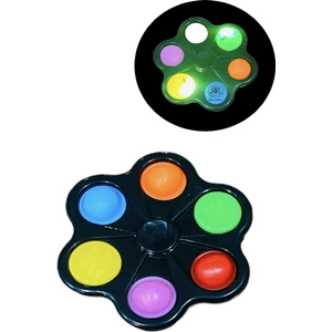 Pop It Fidget Push Bubble Duyusal Işıklı Stres Çarkı Popit Hand Spinner