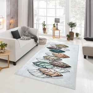 Giza Home Dijital Baskı Yıkanabilir Kaymaz Taban Oturma Odası ve Mutfak Halısı 9308 120 x 180