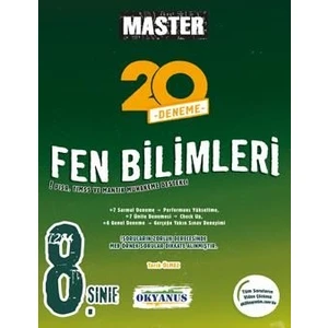 Okyanus Yayınları 8. Sınıf LGS Master Fen Bilimleri 20 Deneme