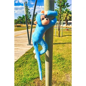 Top Rock Store Sevimli Sarılan Sesli Maymun Mavi