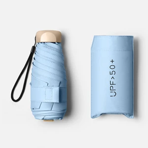 Shanxiu Store Ultra Hafif Rüzgar Geçirmez Yazlık Güneş Şemsiyesi - Açık Mavi (Yurt Dışından)