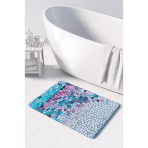 Mikrofiber Banyo Paspası, Kaymaz Taban, Makinede Yıkanabilir, Banyo Halısı (50X80)