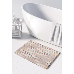 Mikrofiber Banyo Paspası, Kaymaz Taban, Makinede Yıkanabilir, Banyo Halısı (50X80)