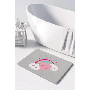 Mikrofiber Banyo Paspası, Kaymaz Taban, Makinede Yıkanabilir, Banyo Halısı (50X80)