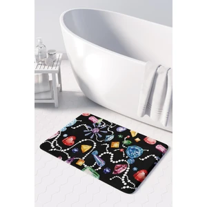 Mikrofiber Banyo Paspası, Kaymaz Taban, Makinede Yıkanabilir, Banyo Halısı (50X80)