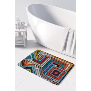 Mikrofiber Banyo Paspası, Kaymaz Taban, Makinede Yıkanabilir, Banyo Halısı (50X80)