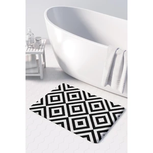 Mikrofiber Banyo Paspası, Kaymaz Taban, Makinede Yıkanabilir, Banyo Halısı (50X80)